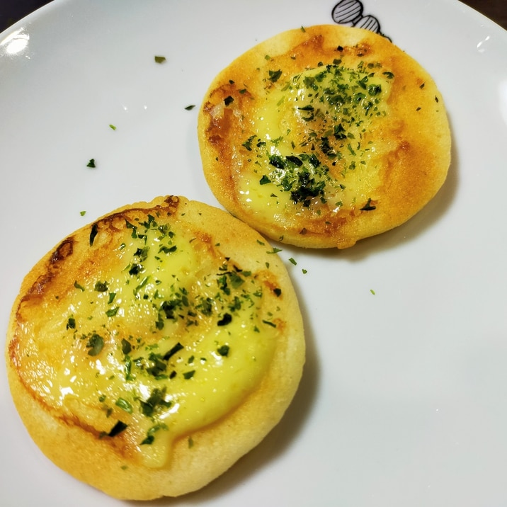 ウマッ!!煎餅ののり塩マヨ焼き